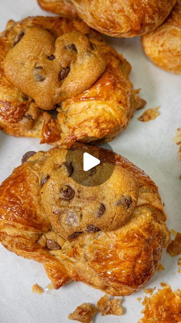 NoLa Cookie Co. on Instagram: "🥐 + 🍪 = The Crookie   Croissant and chocolate chip cookie dough baked to perfection and finished with melted brown butter ✨  The ultimate dessert you never knew you needed 🤩  #nolacookieco" Croissant Chocolate Chip Cookie, Croissant Chocolate, Finger Food Appetizers, Chocolate Chip Cookie Dough, Chocolate Chip Cookie, Brown Butter, Chocolate Cookie, Chip Cookies, Finger Foods