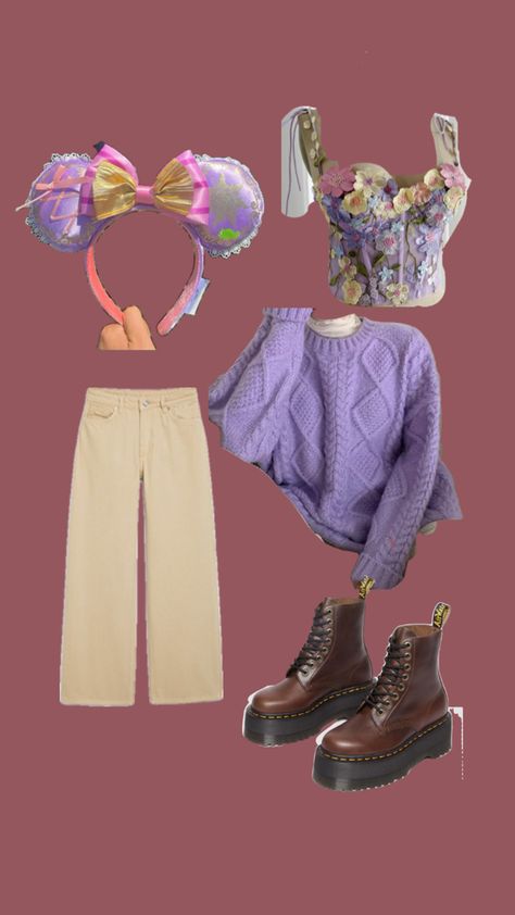 Outfit based on new disney parks rapunzel ears Rapunzel Ears, Rapunzel Outfit, Disney Birthday, Disney Outfits, Outfits Aesthetic, Rapunzel, Disney Parks, Princess Dress, Tangled