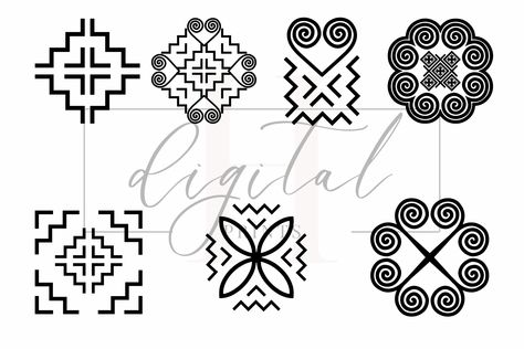 Hmong Tattoo Design, Mesopotamia Civilization, Hmong Tattoo, Hmong Hat, Hmong Pattern, Hmong Culture, Hmong Design, Sister Tattoo Designs, Paj Ntaub