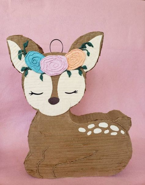 Oh Deer Birthday Party. Baby Deer Piñata. Woodland Animals Birthday. Deer Pinata, Deer Birthday Party, Deer Party, Deer Birthday, Deer Theme, Woodland Animal Birthday, Sunshine Birthday Parties, Birthday Pinata, Winter Birthday Parties