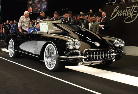 Old School Chevy, 1958 Corvette, Old School Muscle Cars, Classic Corvette, Cars Usa, Corvette Convertible, Barrett Jackson Auction, Most Expensive Car, Barrett Jackson