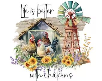 DandeeDesignCo - Etsy Chicken Images, Chicken Painting, Hen House, Farm Art, Chicken Art, Chickens And Roosters, Farmhouse Design, Photoshop Elements, Chicken Coop