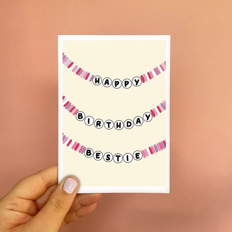 Taylor Swift bracelets Taylor Swift Inspired Birthday Cards, Taylor Swift Birthday Cards, Taylor Swift Inspired Birthday, Birthday Card Bestie, Taylor Swift Birthday Card, Bestie Birthday Card, Best Friend Birthday Card, Card For Best Friend, Best Friend Birthday Cards