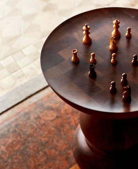 Chess Board Table, Luxury Game Room, Board Game Room, Wood Desks, Wood Chess Board, Chess Table, Board Game Table, Wood Chess, Marcel Wanders