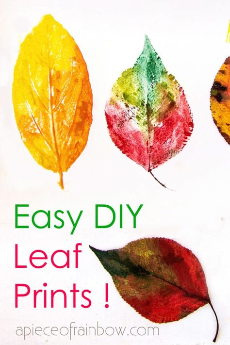 5 Minute Beautiful Leaf Prints Art (& 3 Secret Tips!) - A Piece Of Rainbow Fall Leaf Prints, Easy Leaves Painting, Leaf Printing On Fabric, Abstract Leaf Art, Printing With Leaves, Painting With Leaves Leaf Prints, Leaf Prints Art, Flower Hammering, Painting With Leaves