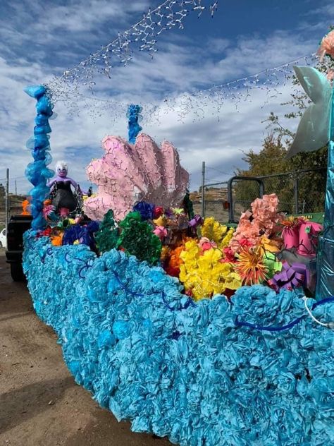 Mermaid Parade Float, Mermaid Parade, Curly Fro, Parade Float, Student Council, Little Mermaid, The Little Mermaid, Float, Floating