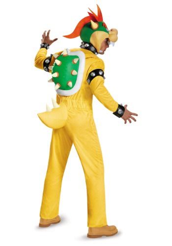 Deluxe Bowser Costume for Plus Size#Bowser, #Deluxe, #Size Bowser Halloween Costume, Yoshi Costume, Mario Bros Costume, Bowser Costume, Mushroom Kingdom, Plus Size Costume, Yellow Jumpsuit, Creative Valentines, Costume Store