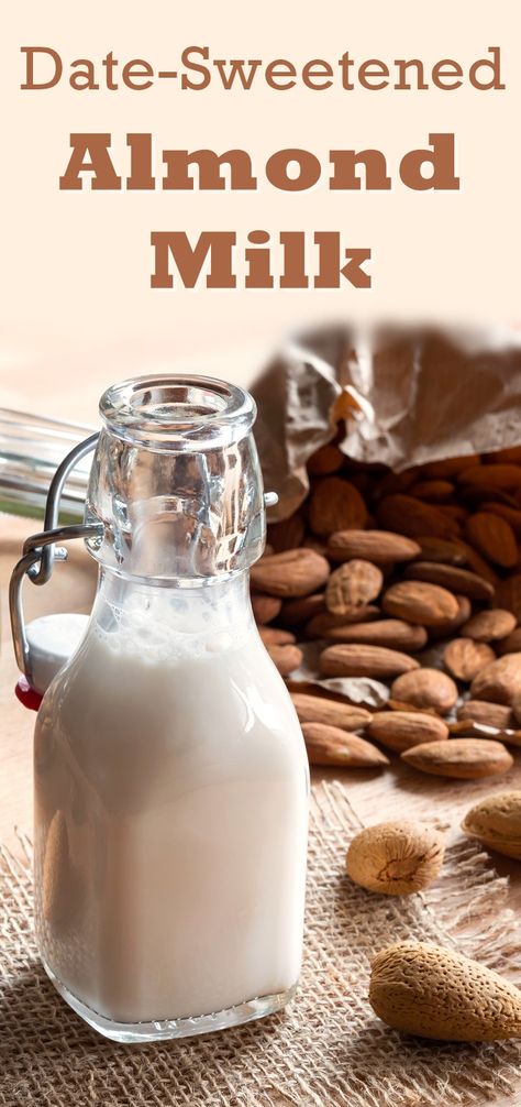 Almond Milk With Dates, Vegetarian Breakfasts, Dairy Free Recipes For Kids, Almond Cheese, Almond Milk Recipe, Gut Diet, Homestead Recipes, Chocolate Almond Milk, Almond Milk Recipes