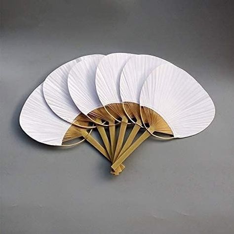 Amazon.com: Decorative Fans - 5 Pcs Lot White Paddle Fan - Paper Party Decorative Electric Home Portable Wall Fans Decorative Fans Hand Lace White Japanese Cattail Paper Drawer Desktop Connec : Home & Kitchen Fan For Wedding, Fans For Wedding, Portable Walls, Fan Decoration, Funky Wall Art, Diy Fan, Calligraphy Painting, Wedding White, Bamboo Handles