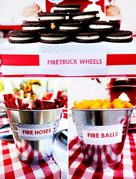 Fire Truck Birthday Party Ideas, Fireman Sam Birthday Party, Fireman Birthday Party, Truck Birthday Party Ideas, Firefighter Baby Showers, Fire Engine Birthday, Fire Truck Birthday Party, Firetruck Cake, 4de Verjaardag