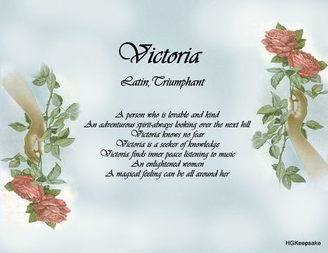 Victoria Name Keepsake Print Victoria Name, Maria Victoria, Prayer Candles, Scripture Print, Finding Inner Peace, Brave New World, Family Keepsakes, Name Meaning, Soothing Sounds