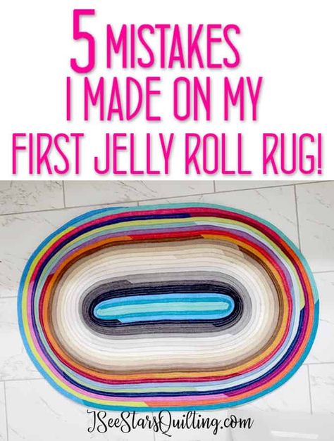 Jelly Roll Sewing, Rug Braiding, Jelly Roll Rug, Jelly Roll Projects, Fabric Bookmarks, Rag Rug Diy, Diy Jelly, Rag Rug Tutorial, Jelly Roll Patterns