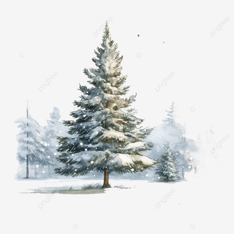 christmas tree in a snowy field in winter in a snowstorm nature illustration fir tree pine winter Winter Wonderland Illustration, Pine Tree Drawing, Snowy Field, Winter Tree, Tree Png, Illustration Quotes, Tree Illustration, Fir Tree, Snow Scenes