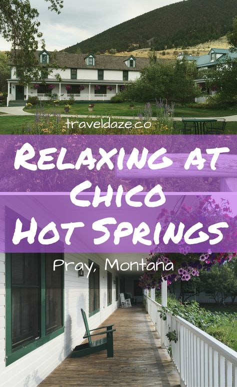 Chico Hot Springs is a tranquil resort in Pray, Montana, just north of Yellowstone National Park. It's a beautiful place to spend a relaxing weekend. Pray Montana, Chico Hot Springs Montana, Hot Springs Montana, Montana Trip, Livingston Montana, Montana Vacation, Montana Travel, Hot Springs Arkansas, Relaxing Weekend