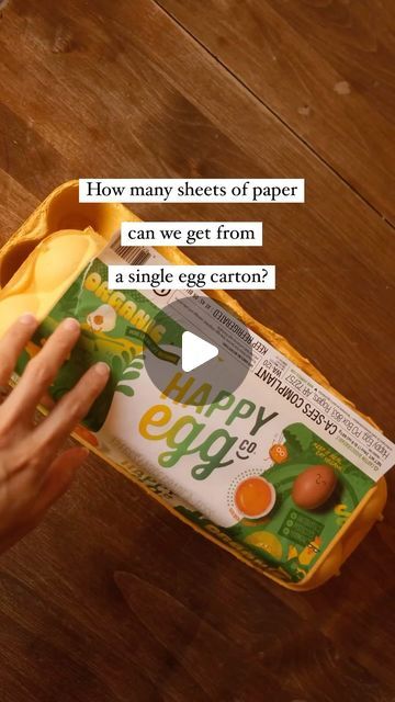 Sibia Torres Padilla | DIYs on Instagram: "Here’s how we turned the egg carton into paper:
First I ripped it into smaller pieces and placed them inside a quart sized mason jar
I covered that with water and let the carton bits soak for a day
Then I blended the carton bits and water into a pulp
I poured the pulp into a container and added another 5 mason jar’s worth of water I used a 6x4 inch paper screen to make the sheets of paper by dipping it in the mixture and pulling up an even layer.
I flipped the paper pulp over on a dish cloth and pressed any excess water out. I left them out to dry in the sun and a few hours later we had our own paper.

I have been making paper for a few years and honestly I prefer a splatter screen over a mould & deckle but fir this I really wanted to see how many A Few Hours Later, Paper Screen, Julia Cameron, Quart Size Mason Jars, Splatter Screens, Making Fabric, Egg Cartons, Egg Carton Crafts, Paper Pulp