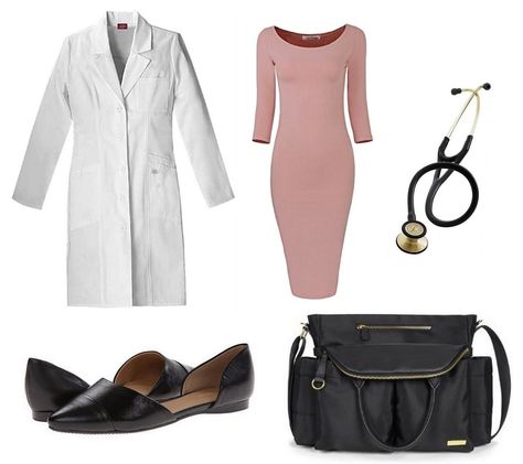 Doctor Work Outfit, Coat Wardrobe, Doctor Dress, Doctor Outfit, Ugly Shoes, Medical Outfit, Female Doctor, Professional Attire, Med School