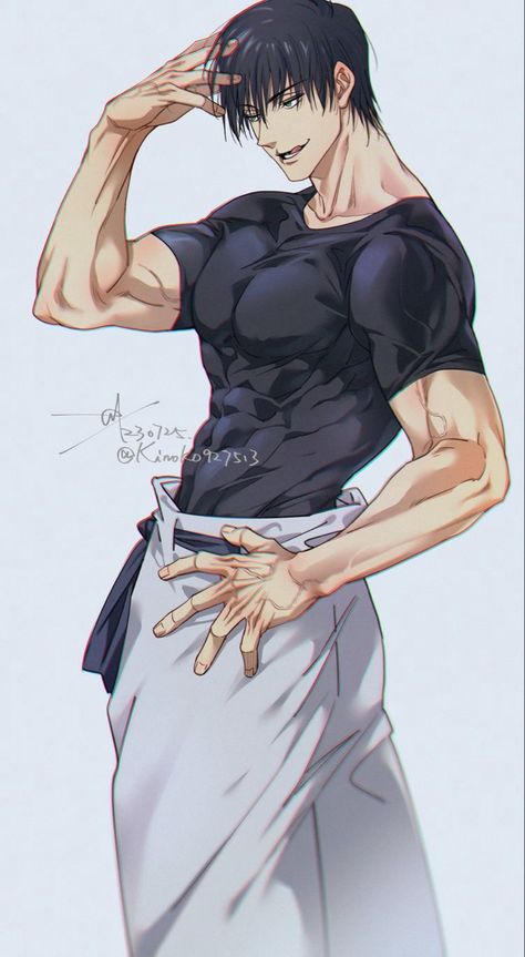 Toji Fushiguro, Hxh Characters, Hottest Anime Characters, Anime Guys Shirtless, Gambar Figur, 만화 캐릭터, Fanarts Anime, Handsome Anime Guys, Handsome Anime