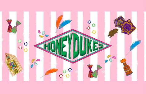 Honey Dukes Free Printable, Honeydukes Printables, Honey Dukes, Yule Celebration, Harry Potter Nails, Harry Potter Bday, Harry Potter Cake, Harry Potter Christmas, Sweet Shop