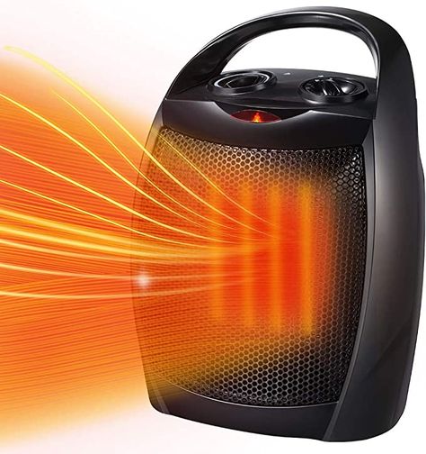 Amazon.com: Kismile Small Electric Space Heater Ceramic Space Heater,Portable Heater Fan for Office with Adjustable Thermostat and Overheat Protection ETL Listed for Kitchen, 750W/1500W,10 Inch : Home & Kitchen Small Space Heater, Portable Space Heater, Small Heater, Space Heaters, Wall Mount Electric Fireplace, Electric Fireplace Insert, Heater Fan, Advanced Ceramics, Ceramic Heater