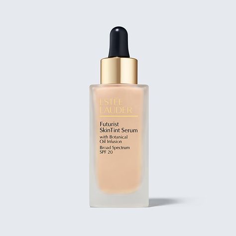 Futurist SkinTint Serum Foundation | Estée Lauder Spf Foundation, Caudalie Beauty Elixir, No Makeup Makeup Look, Aerin Lauder, Makeup Routines, Serum Foundation, Beauty Elixir, No Makeup Makeup, Smooth Skin Texture