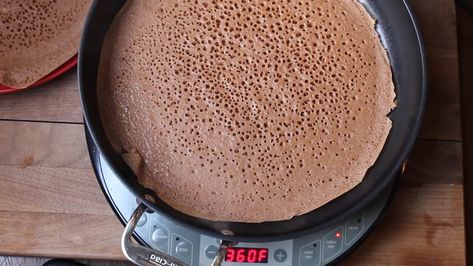 This is how I make Injera. Make sure all of the water that goes into… The post How to make Ethiopian injera-ferment teff flour appeared first on Recipe book. Teff Flour Recipes, Ethiopian Injera, Injera Bread, Teff Flour, Dried Lentils, Barley Flour, Lentil Curry, Flour Recipes, Too Cold