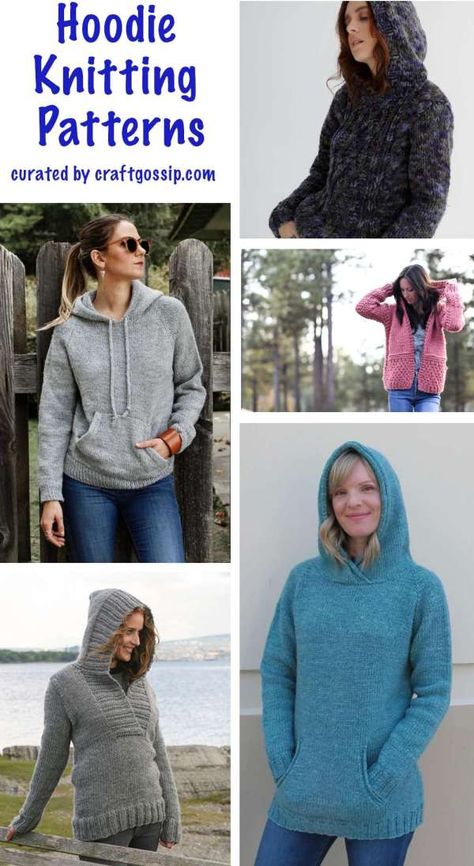 Knit Hoodie Pattern Free, Free Hoodie Knitting Patterns, Knit Hoodie Pattern Free Women, Knitted Hoodie Pattern Free, Knit Hoodie Pattern, Crochet Hoodie Pattern, Knitting Hoodie, Hooded Sweater Pattern, Hoodie Knitting Pattern