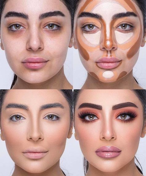 Mind-Blowing Beauty Transformations That Show The Massive Power Of Makeup Teknik Makeup, Step Ideas, Mekap Mata, Makeup Tutorial Step By Step, Hacks Beauty, Makeup Spray, Make Up Videos, Power Of Makeup, Makeup Course