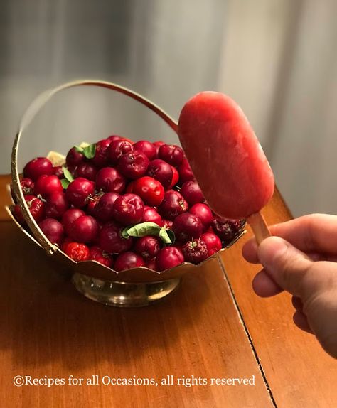 Recipes for all Occasions: Barbados Cherry Popsicles Cherry Recipe, Cherry Popsicles, Barbados Cherry, Vegan Summer Recipes, Garden Cooking, Cherry Recipes, Cherry Fruit, Food Forest, Garden Recipes