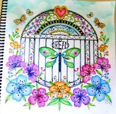 Colored by me from the book Joyous Blooms to Color by Eleri Fowler Joyous Blooms To Color Colored Pages, To Color, Color Therapy, Coloring Pages, Color