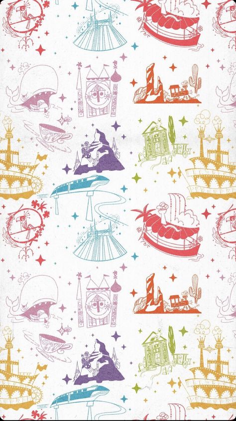 Disney Wallpaper Minimalist, Subtle Disney Wallpaper, Disney Pattern Wallpaper, Disney Background Wallpapers, Disneyland Iphone Wallpaper, Disney Phone Backgrounds, Disney Wallpapers, Disney Background, Disney Nerd