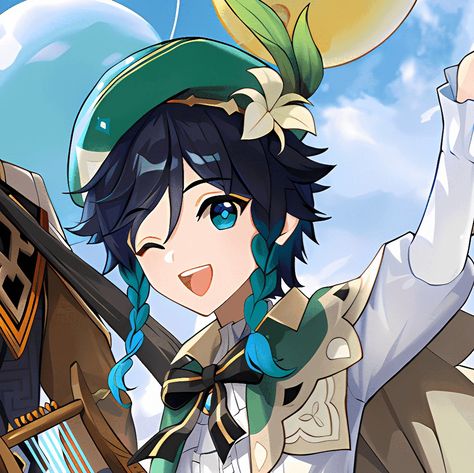 Venti Official Art, Venti Icon, Birds In The Sky, Header Banner, Ethereal Art, Art Icon, I'm A Simp, Tag Art