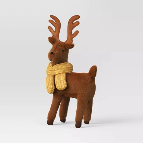 Discover great products at the best prices at Dealmoon. 14.5" Plush Deer Wearing Scarf Animal Christmas Figurine - Wondershop™. Price:$10.00 at Target.com Reindeer Figurine, Target Holiday, Fabric Christmas Trees, Target Gifts, Cone Christmas Trees, Chunky Scarf, Animal Christmas, Christmas Tabletop, Felt Christmas Tree