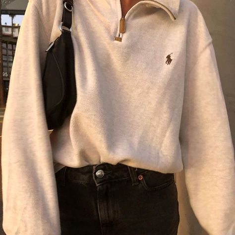 🍒 linked in my story x Polo Half Zip Pullover Outfit, Half Zip Pullover Outfit Aesthetic, Polo Half Zip Pullover, Half Zip Sweater Outfit, Half Zip Pullover Outfit, Zip Sweater Outfit, Polo Sweater Outfit, Polo Half Zip, Doudoune The North Face