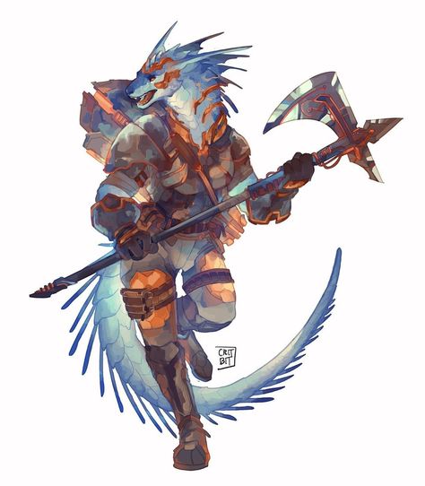 Crit (Markus) (@critbit) • Instagram photos and videos Blue Dragonborn, Dragonborn Dnd, Illustrator Character, Dnd Oc, Dnd Races, Dnd Dragons, Make A Character, Concept Art Character, Fantasy Images