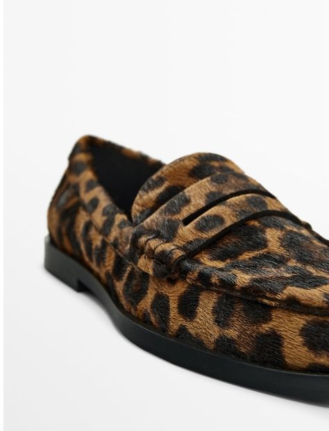 Animal Print Loafers, Animal Slippers, Sleeveless Tshirt, Massimo Dutti, Animal Print, Slippers, Loafers, T Shirts For Women, T Shirts