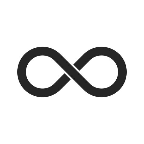 Infinite Logo, Infinity Symbol, Symbol Logo, The Infinity, 로고 디자인, Logo Design Inspiration, Vector Art, White Background, Vector Free