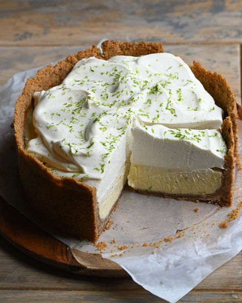 Key Lime Pie | Buttermilk by Sam Key Lime Pie With Meringue, Key Lime Tart Recipe, Sweet Pecans, Pie Night, Frozen Key Lime Pie, Key Lime Pie Recipe, Lime Pie Recipe, Cookie Cake Pie, Keylime Pie Recipe