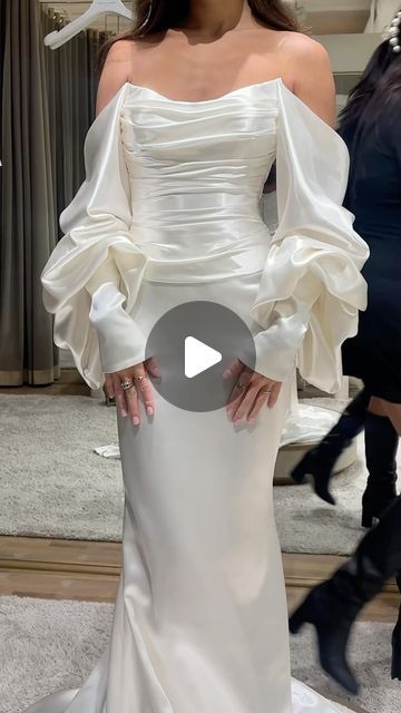 Galia Lahav on Instagram: "When sleeves are more than fabric—they’re poetry. The ALONA gown boasts lustrous satin and extravagant lantern sleeves, intertwining elegance and extravagance effortlessly✨ #GLbride #galialahav" Galia Lahav, Wedding Vibes, Lantern Sleeves, Wedding Details, Lanterns, Poetry, Wedding Day, Wedding Dresses, Satin