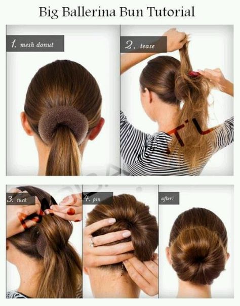 Bun-form Tutorial. Works at different level on your head. Hair Donut, Coffee Hair, Ballerina Bun, Hair Bun Maker, Different Hair Colors, Peinados Recogidos, Dance Hairstyles, Magic Hair, Beauty Tutorials