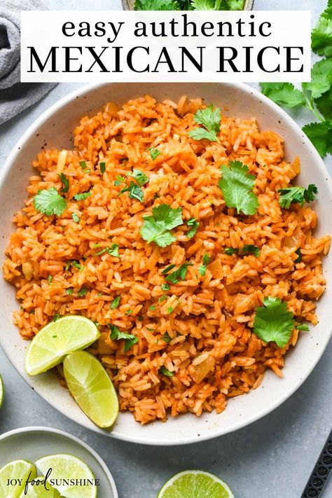 This Mexican rice recipe is easy to make in 30 minutes! It's bold, flavorful and even more delicious than your favorite restaurant. Mexican Rice Recipe Rice Cooker, Mexican Rice Side Dish, Rice Cooker Mexican Rice, Easy Mexican Rice Recipe, Spicy Mexican Rice, Easy Mexican Rice, Best Rice Recipe, Mexican Rice Recipe, Mexican Rice Easy