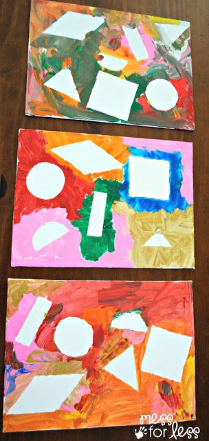 Sentra Balok, Unschooling Ideas, Preschool Shapes, Shapes Lessons, Classe D'art, Shape Activities, Art Docent, Teaching Shapes, Toddler Craft