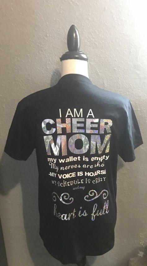 Competitive Cheer Shirt Ideas, Cheer Mom Shirt Ideas Cheerleading, Competition Cheer Mom Shirt Ideas, Cheer Mom Shirts Ideas, Cheer Mom Outfit Ideas, Cheer Mom Outfit, Cheer Mom Quotes, Cheer Mom Shirts Glitter, Cheer Mom Shirt Ideas