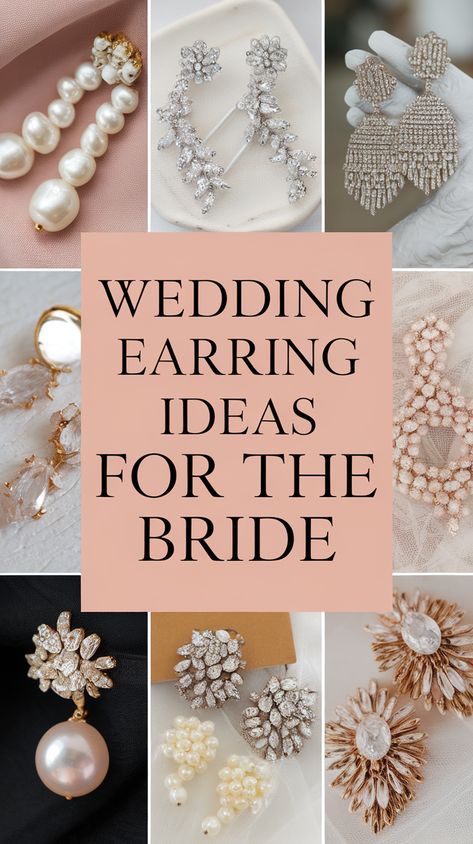 Discover stunning wedding earring ideas perfect for every bride. From classic pearls to sparkling diamonds, find the perfect match to complement your style on your special day. Whether you love vintage elegance or modern chic, our blog post has something for you. Click to explore more and get inspired! Follow us for more tips and ideas to make your wedding unforgettable. Wedding Accessories Earrings, Statement Wedding Earrings, Wedding Earring, Earring Ideas, Vintage Elegance, Love Vintage, Shine On, Modern Chic, To Shine