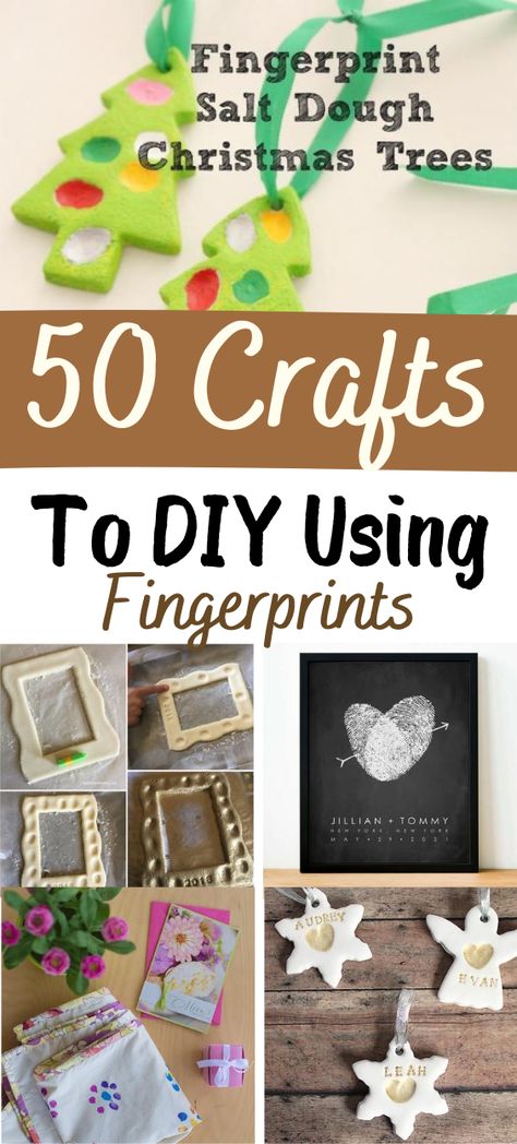 50 Crafts To DIY Using Fingerprints #kidscraft #art #lessonplans #preschool #fingerprints Craft Patterns Free, Thumbprint Crafts, Fingerprint Crafts, Fingerprint Art, Thumb Print, Thumb Prints, Tutorials Diy, Bible Crafts, Salt Dough