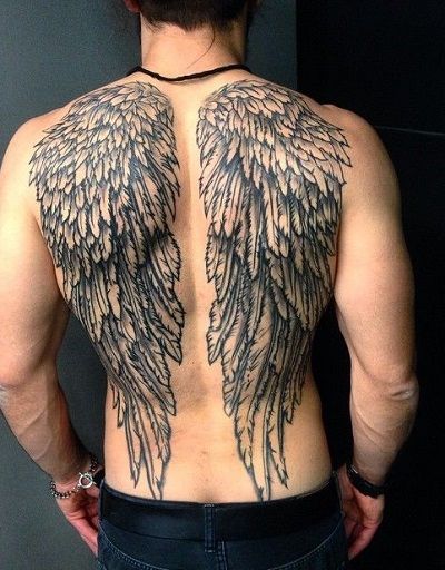 Latest 50 Men Angel Wings Tattoo Designs (2023) Angel Wings Back Tattoo, Angel Wings Chest Tattoo, Michael Core, Wings Back Tattoo, Wings Tattoo Meaning, Angel Wings Tattoo On Back, Angel Back Tattoo, Wing Tattoos On Back, Alas Tattoo