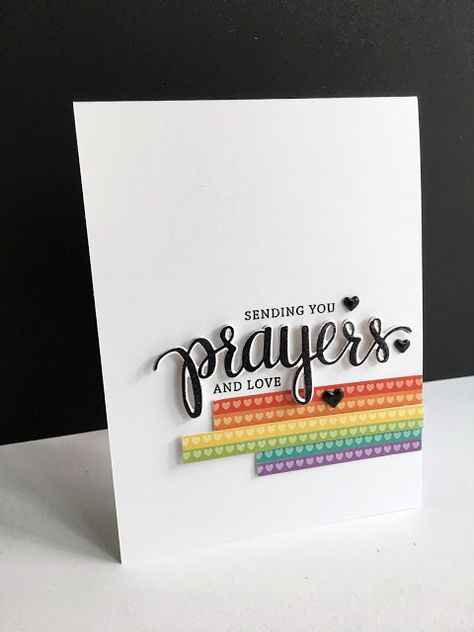 Sending Prayers, Washi Tape Cards, Christian Cards, Card Making Tutorials, Encouragement Cards, Punch Cards, Card Making Techniques, Card Making Inspiration, Get Well Cards