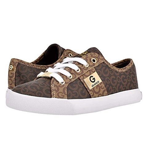 Gbg Los Angeles By Guess Women's Sneakers Size 6m, Brand New, Never Worn, Monogram Luxury Style Backer 17 - R Lace Up Have Any Questions Before Purchasing Just Ask And I'll Try To Answer! White Fashion Sneakers, Leopard Print Sneakers, Floral Wedges, In Logo, Wedge Sneakers, Shoes Outlet, Monogram Logo, Casual Everyday, Metallic Logo