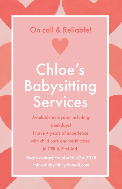 Free Babysitting Flyer Templates | Adobe Express Babysitter Flyer Templates, Aesthetic Babysitting Flyers, Cute Babysitting Flyers, Babysitter Flyer Ideas Aesthetic, Baby Sitting Flyers Ideas, Babysitting Background, Babysitting Posters Ideas Aesthetic, Baby Sitter Flyer Ideas, Babysitting Advertising Ideas