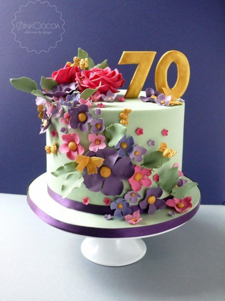 70years Birthday Cake, Cake Designs For 70th Birthday For Women, Female 70th Birthday Cake, Mum 70th Birthday Cake, Ladies 70th Birthday Cake, Cake 70th Birthday Mom, Elegant 70th Birthday Cakes For Women, Mums Birthday Cake, 70th Cakes For Women