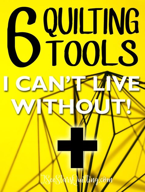 These are 6 Quilting tools that I can't live without in my sewing room! Quilting Supplies Tools, Quilting Supplies For Beginners, Quilting Tips And Tricks, Apartment Crafts, Quilting Knowledge, Quilt Tools, Sew Quilt, Quilt Tips, I See Stars